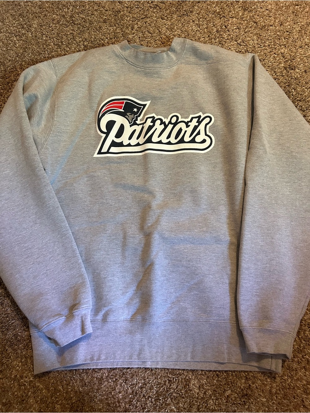 Vintage New England Patriots Reebok Crewneck Sweatshirt- Medium Tall